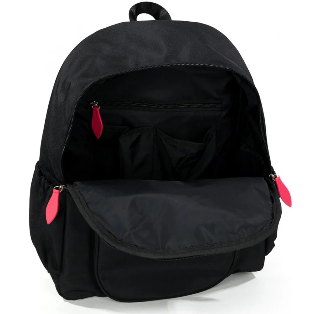 Ame & Lulu Pickleball Time Backpack (Black/Coral) 4 Ame & Lulu Pickleball Time Backpack (Black/Coral) - Image 2