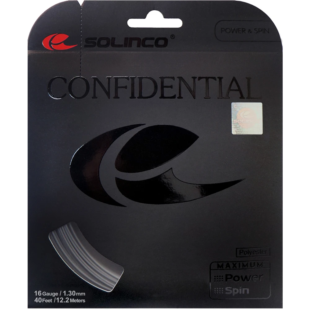 Solinco Confidential 16g Silver Tennis String (Set) 3 Solinco Confidential 16g Silver Tennis String (Set)