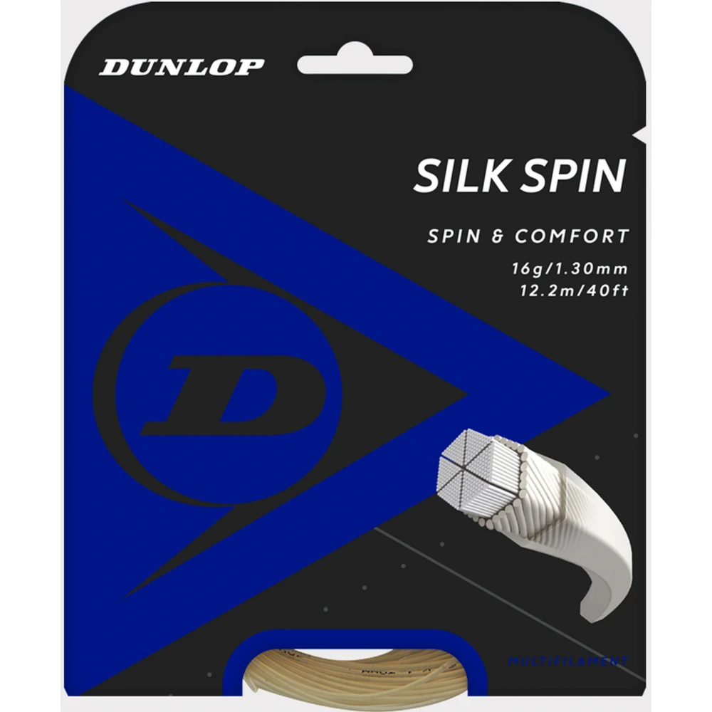 Dunlop Silk Spin 16g Tennis String (Set) 3 Dunlop Silk Spin 16g Tennis String (Set)