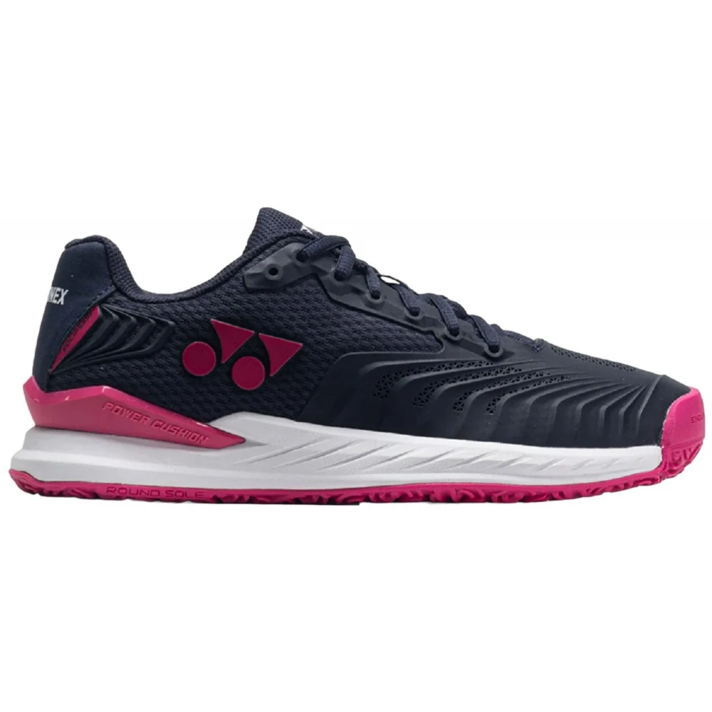 Yonex Women’s Power Cushion Eclipsion 4 Clay Court Tennis Shoes (Navy/Pink)