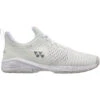 Yonex Women’s Power Cushion Sonicage 3 Tennis Shoes (White/Silver)