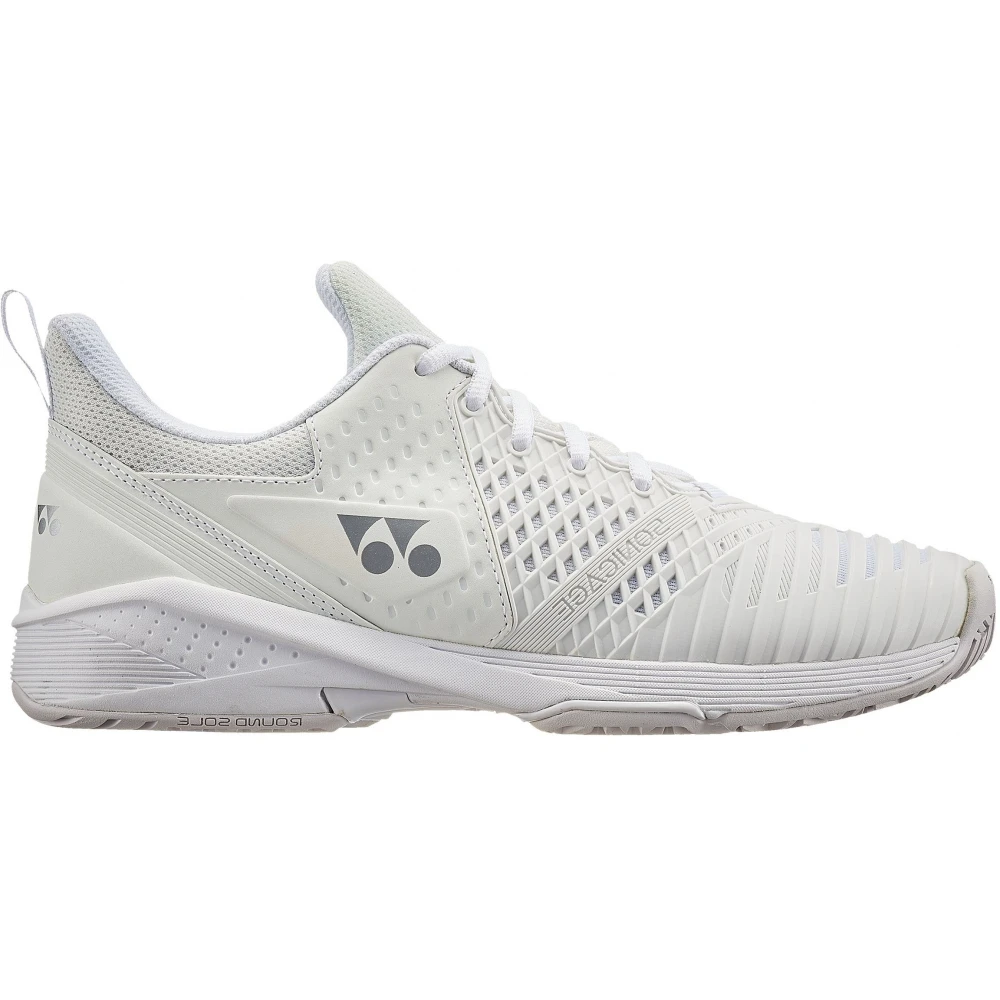 Yonex Women’s Power Cushion Sonicage 3 Tennis Shoes (White/Silver) 3 Yonex Women’s Power Cushion Sonicage 3 Tennis Shoes (White/Silver)