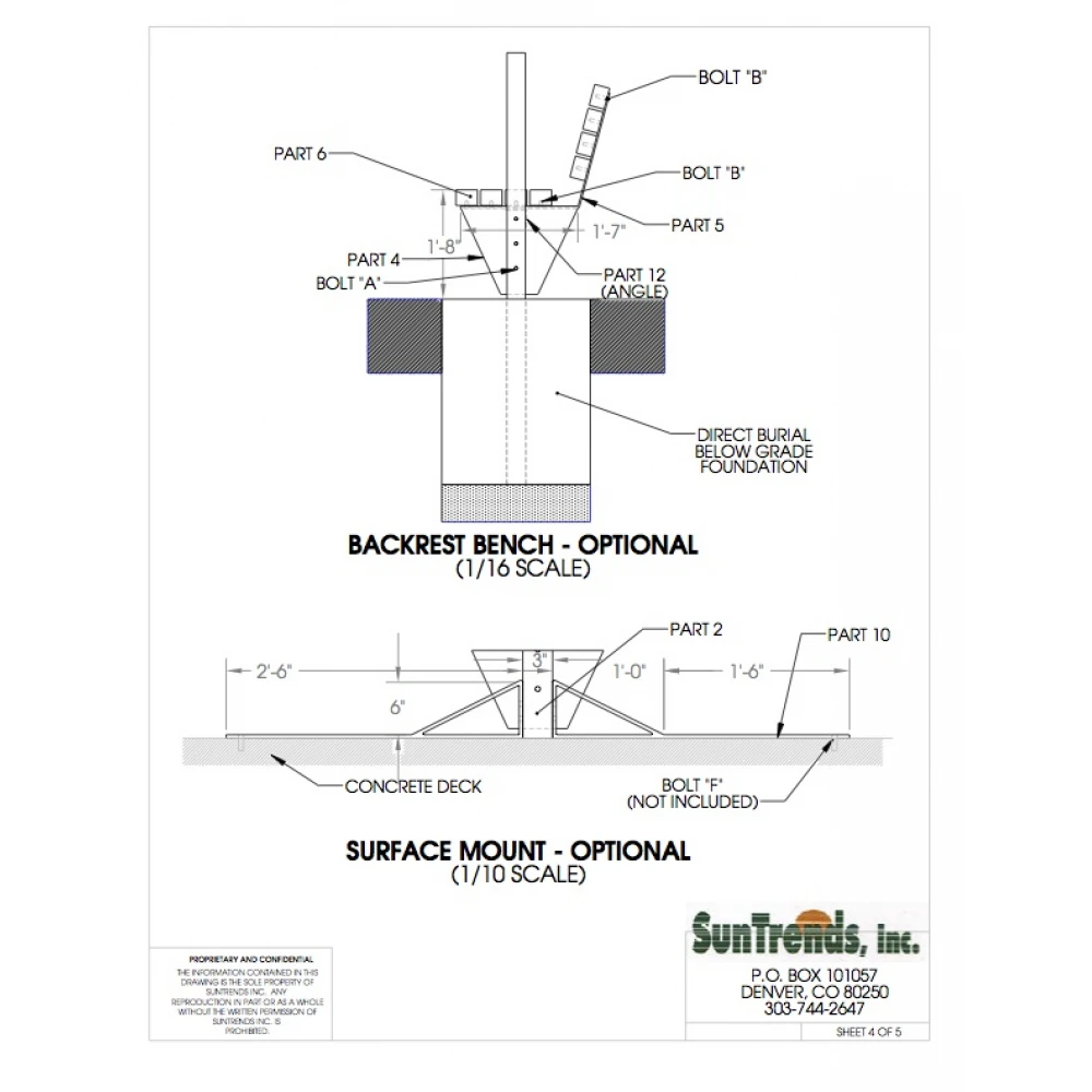 SunTrends 8-Foot Cabana Bench W/ Table 5 SunTrends 8-Foot Cabana Bench W/ Table - Image 3