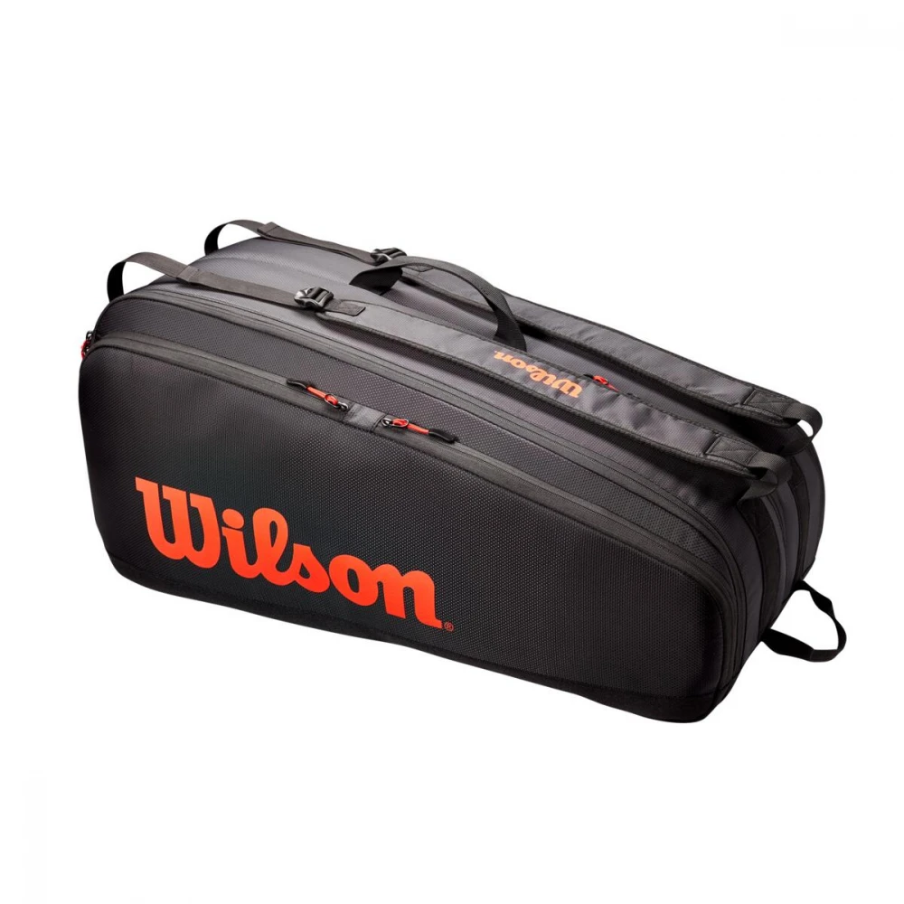 Wilson Tour 12 Pack Tennis Bag (Red/Black) 4 Wilson Tour 12 Pack Tennis Bag (Red/Black) - Image 2