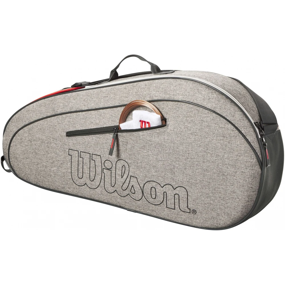 Wilson Team 3 Pack Tennis Bag (Heather Grey) 4 Wilson Team 3 Pack Tennis Bag (Heather Grey) - Image 2