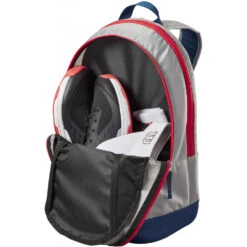 Wilson Junior Tennis Backpack (Grey/Red) 6 Wilson Junior Tennis Backpack (Grey/Red) -Tennis Equip Shop WR8023801001 Wilson Junior Tennis Backpack GreyRed b 1000 1000