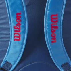 Wilson Junior Tennis Backpack (Blue/Orange) -Tennis Equip Shop WR8023802001 Wilson Junior Tennis Backpack BlueOrange c 1000 1000