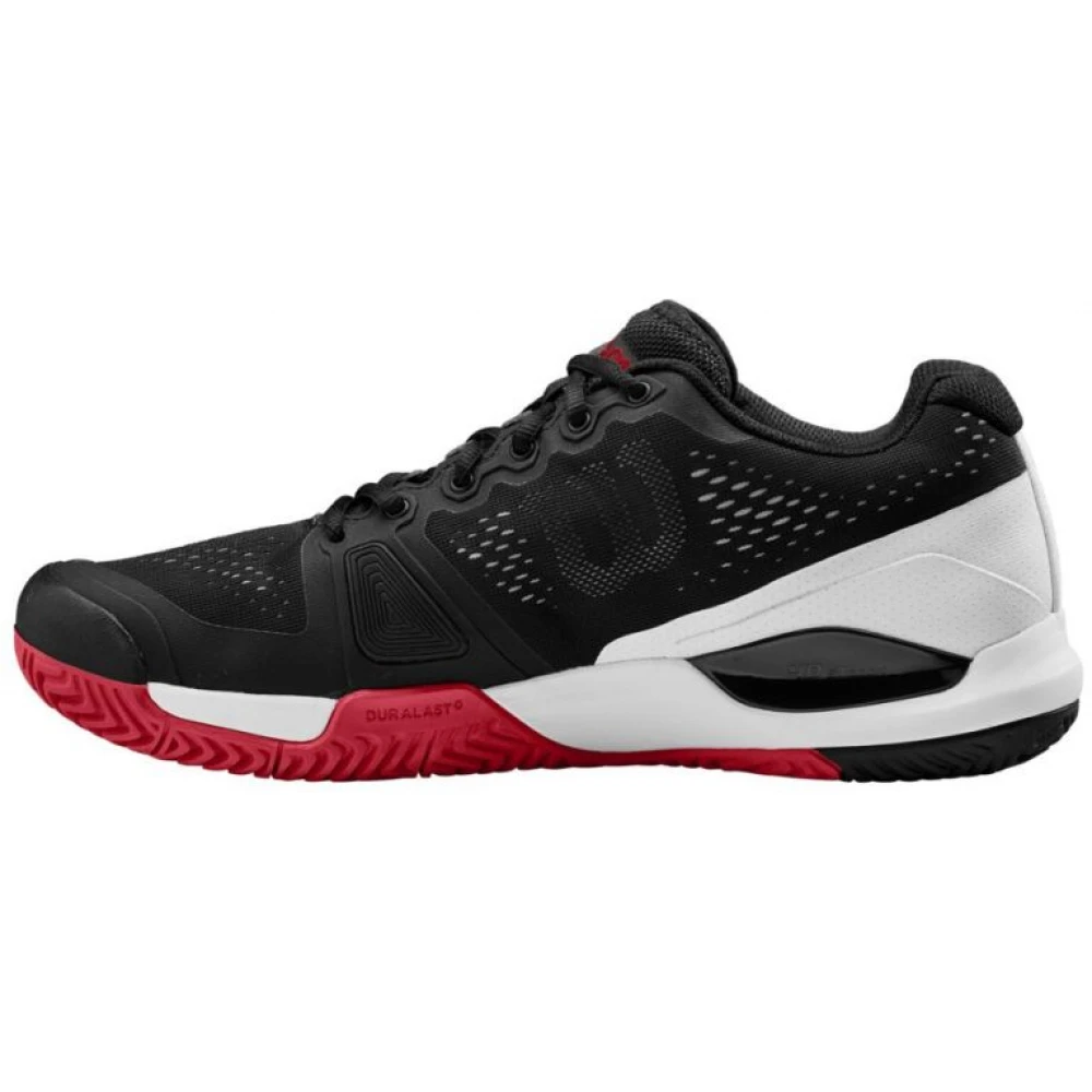 Wilson Men’s Rush Pro 3.0 Pickleball Shoes (Black/White/Infrared) - Image 2