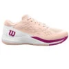 Wilson Women’s Rush Pro ACE Tennis Shoes (Scallop Shell/White/Baton Rouge)