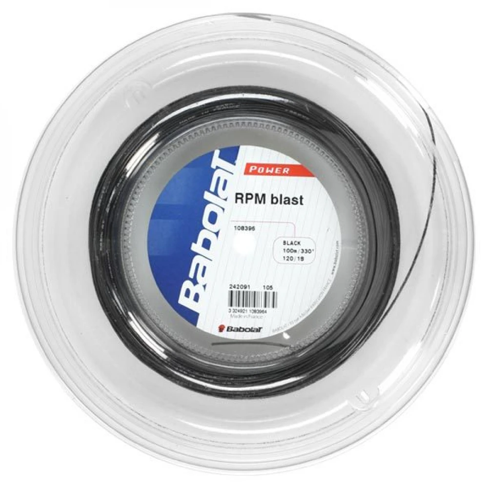 Babolat RPM Blast 18g Black Tennis String (Mini Reel) 3 Babolat RPM Blast 18g Black Tennis String (Mini Reel)