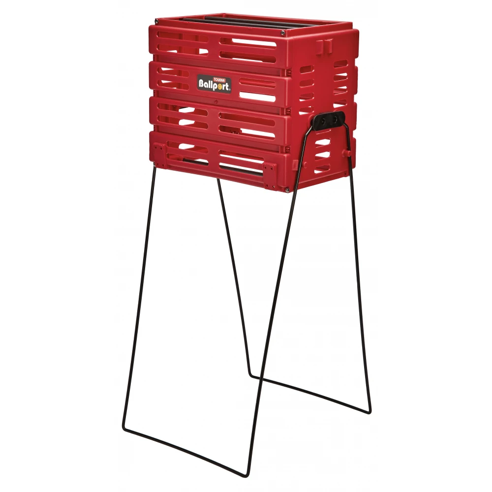 Tourna Ballport 80-Ball Tennis Ball Hopper (Red Or Blue) 3 Tourna Ballport 80-Ball Tennis Ball Hopper (Red Or Blue)