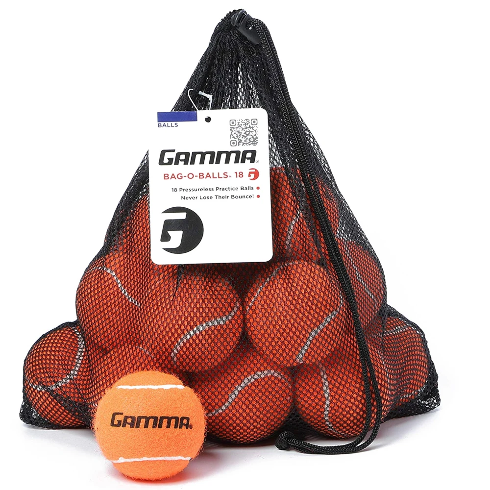 Gamma Bag-O-Balls, 18 Pressureless Tennis Balls (Orange) 3 Gamma Bag-O-Balls, 18 Pressureless Tennis Balls (Orange)