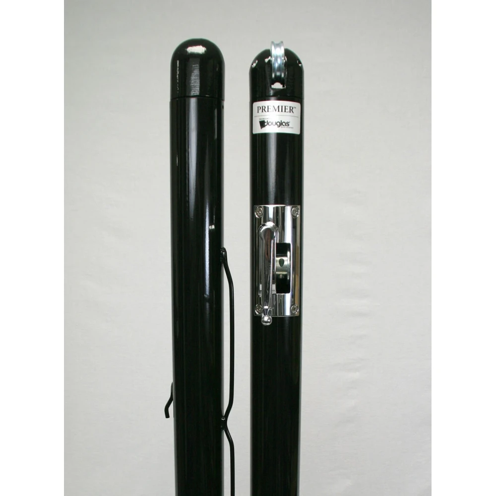 Douglas Premier™ RD-36 Pickleball Posts 3” OD (Black), 36” Above Ground 3 Douglas Premier™ RD-36 Pickleball Posts 3” OD (Black), 36” Above Ground