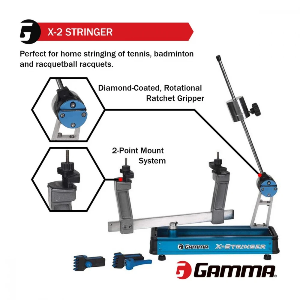 GAMMA X-Stringer X-2 Tennis Stringing Machine 4 GAMMA X-Stringer X-2 Tennis Stringing Machine - Image 2