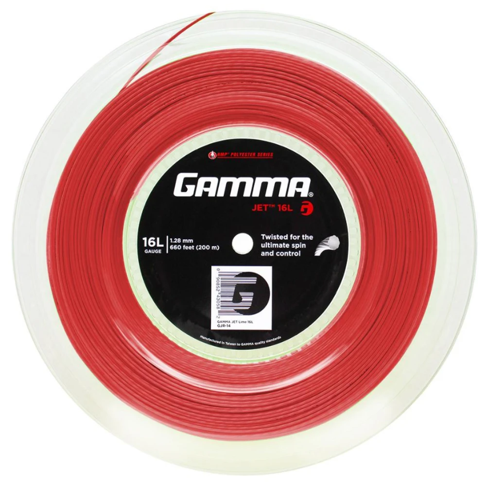 Gamma JET 16g Red Tennis String (Reel) 3 Gamma JET 16g Red Tennis String (Reel)