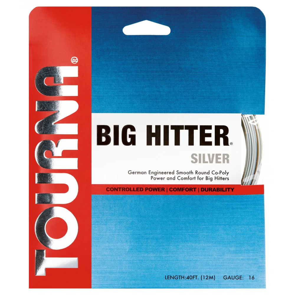 Tourna Big Hitter Silver 16g Tennis String (Set) 3 Tourna Big Hitter Silver 16g Tennis String (Set)
