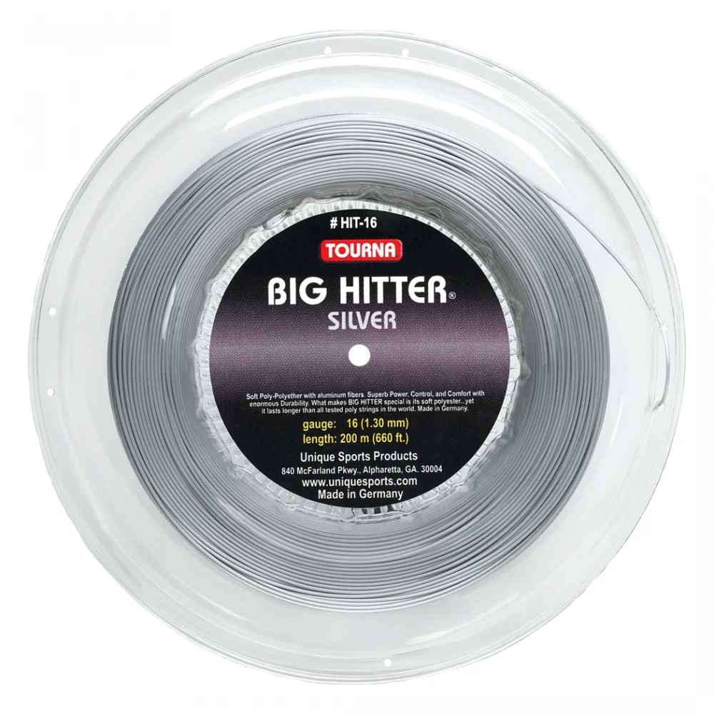 Tourna Big Hitter Silver 18g Tennis String (Reel) 3 Tourna Big Hitter Silver 18g Tennis String (Reel)