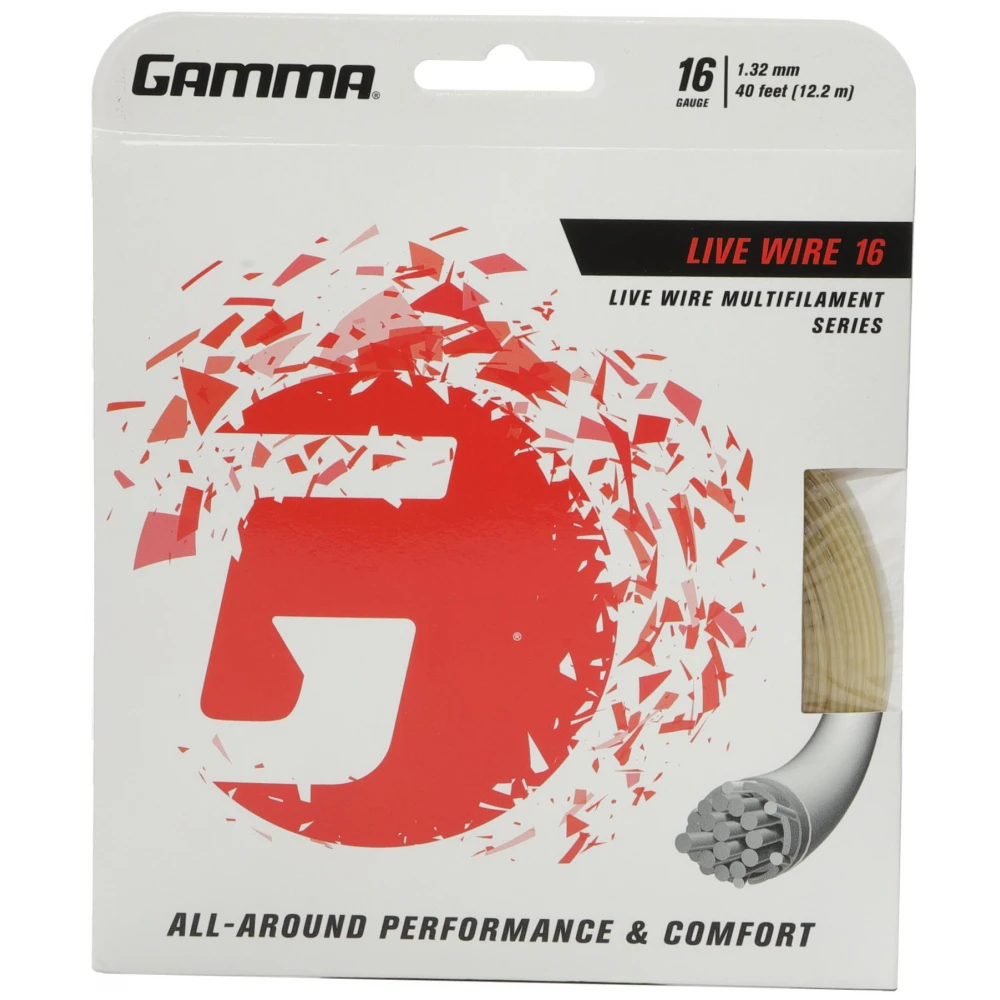 Gamma Live Wire 16g Tennis String (Set) 3 Gamma Live Wire 16g Tennis String (Set)