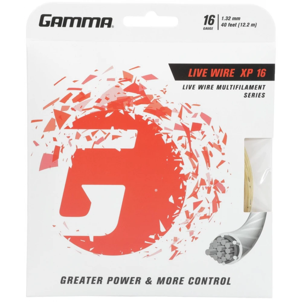 Gamma Live Wire XP 16g Tennis String (Set) 3 Gamma Live Wire XP 16g Tennis String (Set)