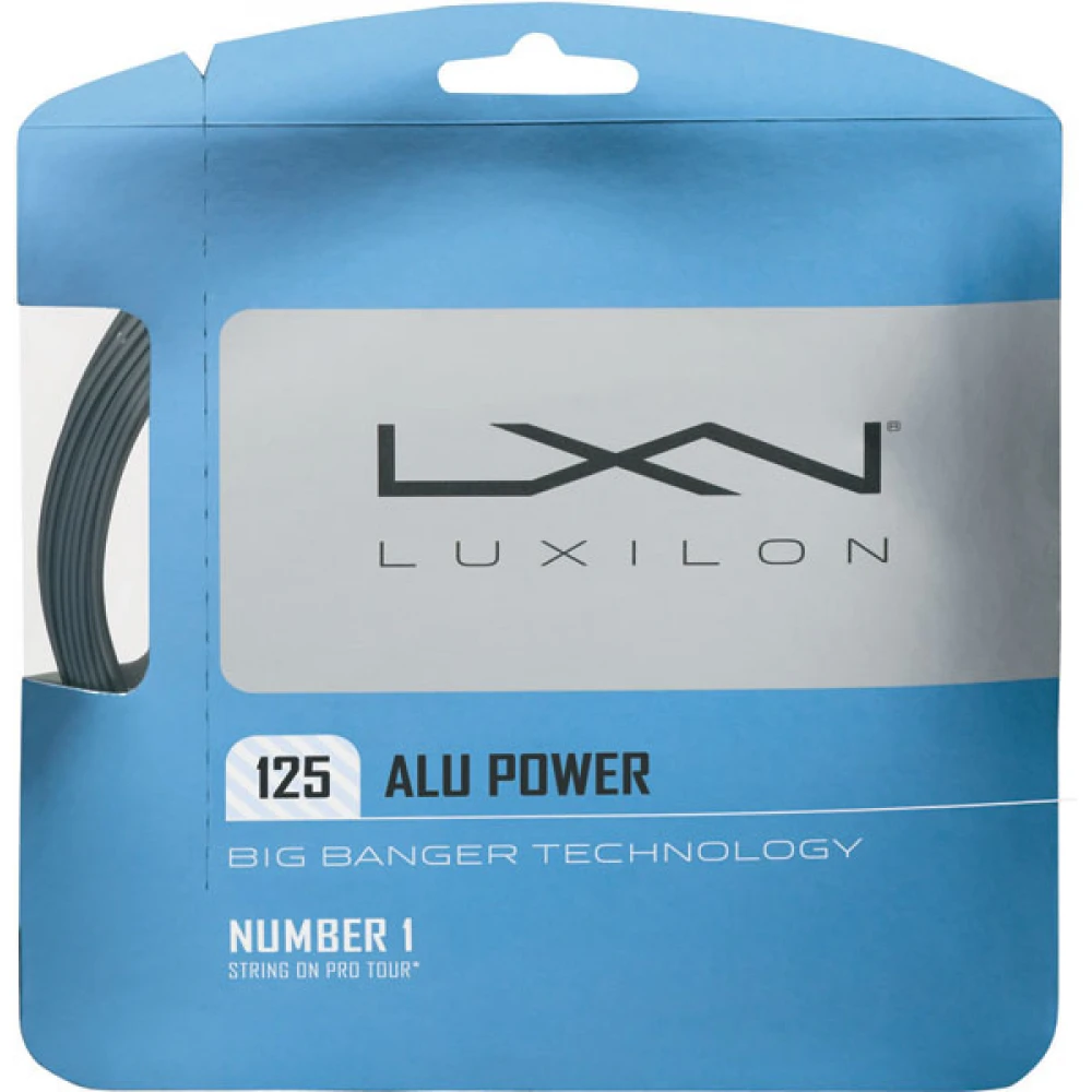 Luxilon ALU Power 125 Silver Tennis String (Set) 3 Luxilon ALU Power 125 Silver Tennis String (Set)