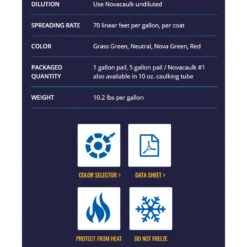 Nova NovaCaulk Tennis Court Surface Crack Repair #1 (1 Gallon Pail) 6 Nova NovaCaulk Tennis Court Surface Crack Repair #1 (1 Gallon Pail) -Tennis Equip Shop nc2 1 1000 1000