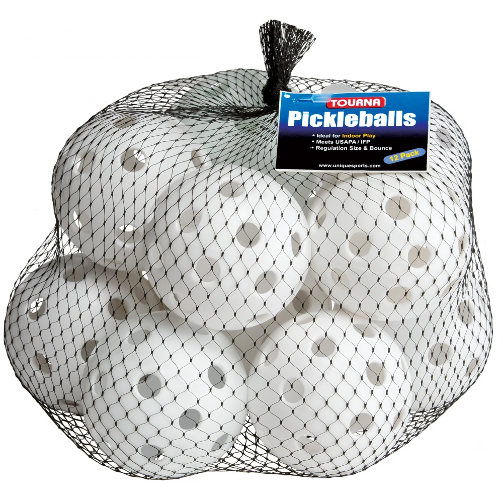 Tourna Indoor White Pickleballs (12-Pack) 3 Tourna Indoor White Pickleballs (12-Pack)