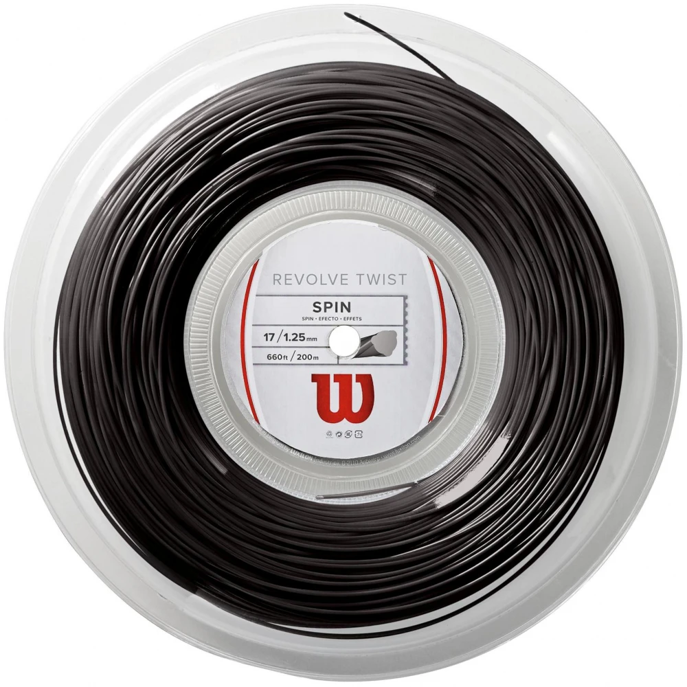 Wilson Revolve Twist 17g Grey Tennis String (Reel) 3 Wilson Revolve Twist 17g Grey Tennis String (Reel)