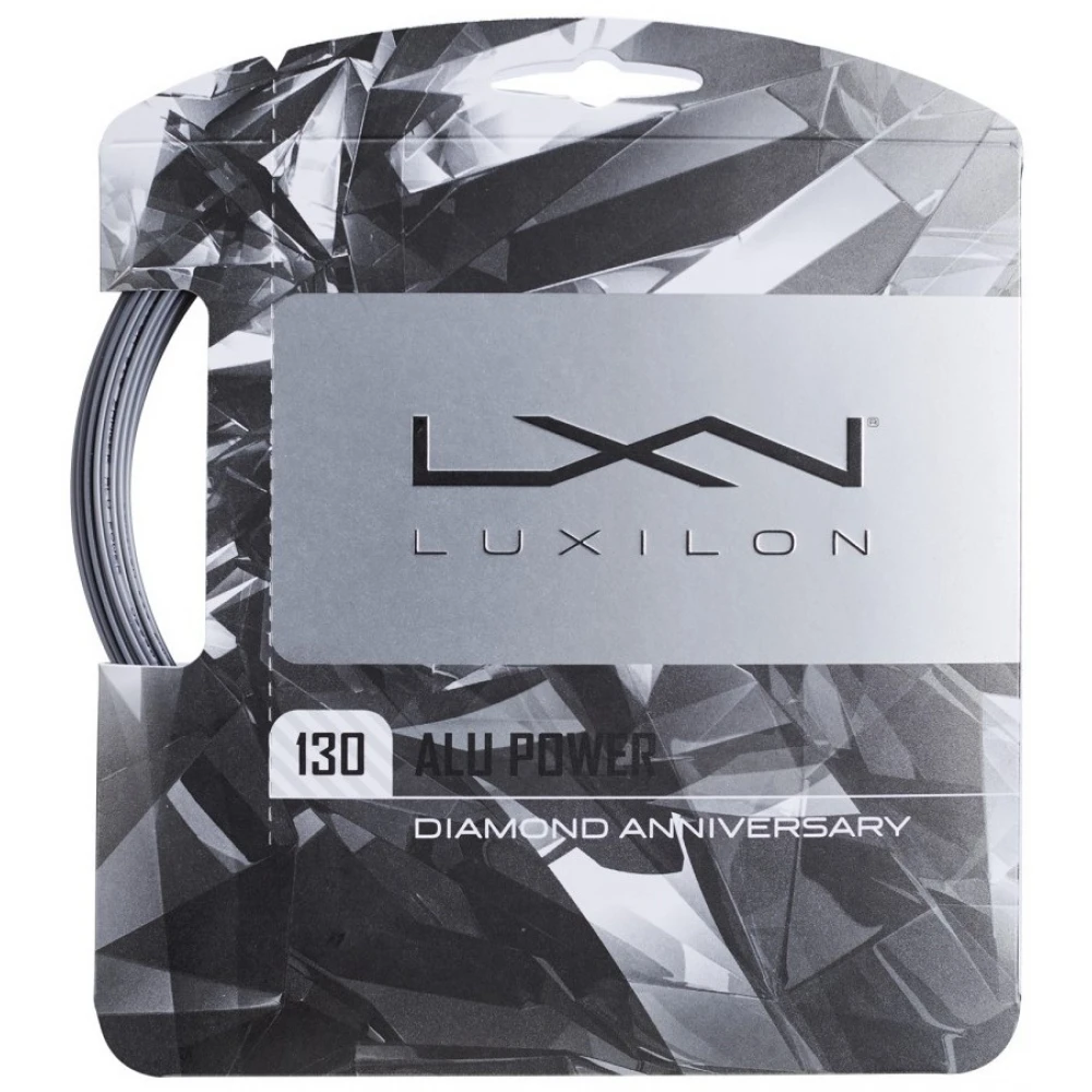 Luxilon ALU Power 130 Diamond Edition Silver Tennis String (Set) 3 Luxilon ALU Power 130 Diamond Edition Silver Tennis String (Set)