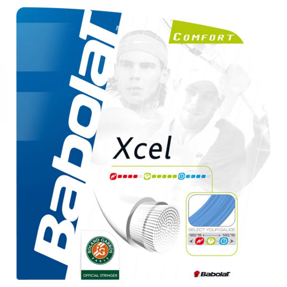 Babolat Xcel 16g Blue Tennis String 3 Babolat Xcel 16g Blue Tennis String